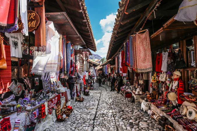 Kruja Old Bazaar, Albania