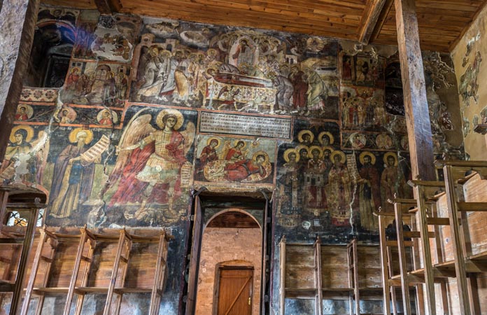 Ardenica Monastery interior fresco, Albania