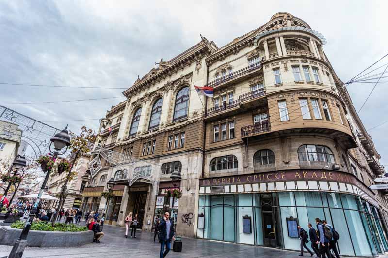 Belgrade, Serbia: Serbian Academy of Arts and Sciences at Knez Mihailova