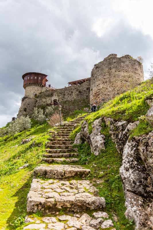 Petrela Castle, outside Tirana, Albania. Mediaeval castle