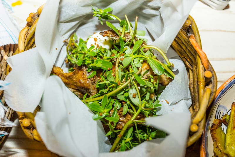 Mullixhiu restaurant, Albanian slow food: quail in its nest