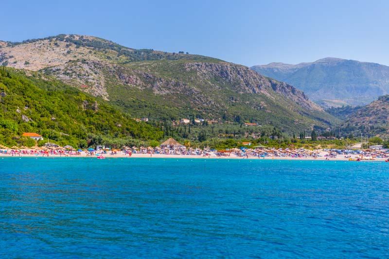 Himara, Albania. Riviera albanesa, playa de Livadhi