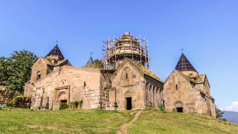 Goshavank, Armenia. Armenian mediaeval monastery in the village of Gosh, close to Dilijan