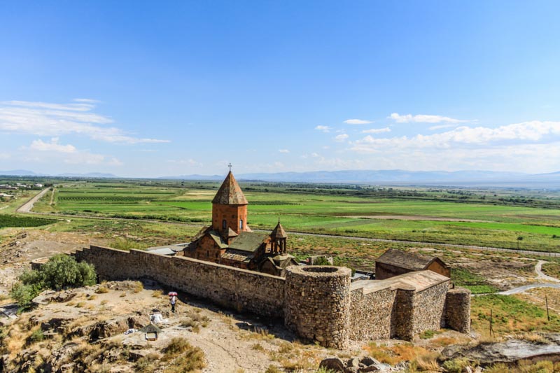 Khor Virap, Armenian medieval monastery with enclosure