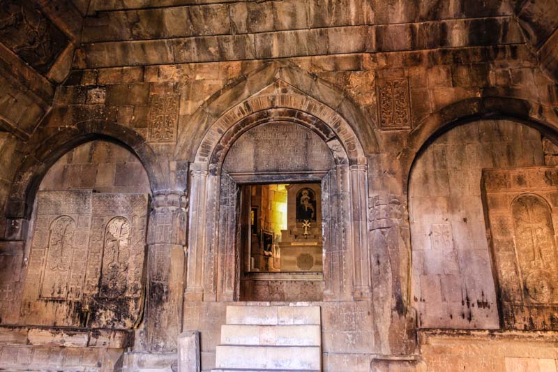 Interior of Armenian mediaeval church in Noravank Monastery, Areni, Vayots' Dzor, Armenia