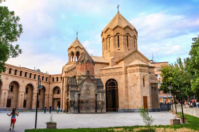 Katoghike, the oldest existing Armenian church in Yerevan, Armenia.