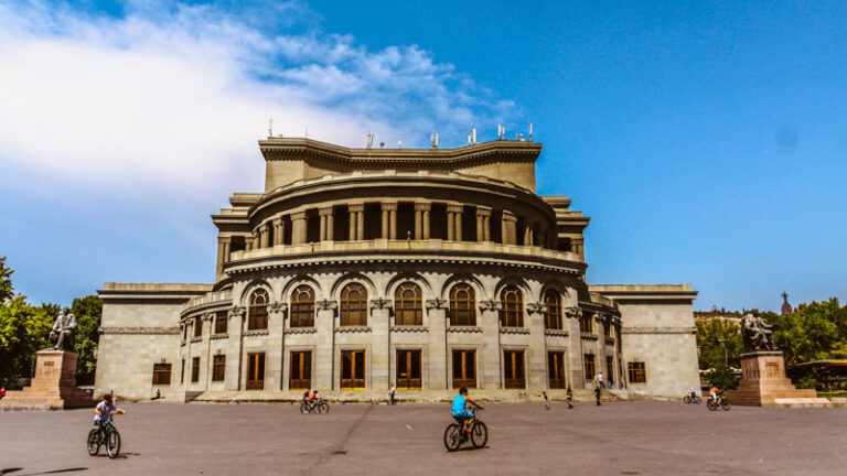 Yerevan Opera Theatre. Soviet architecture in Armenia