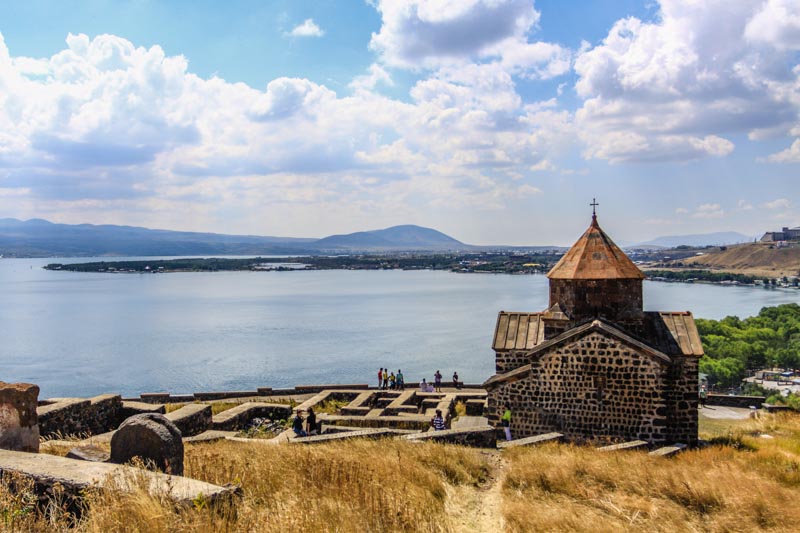 Sevanavank, Armenian medieval monastery sitting on a Peninsula by Lake Sevan