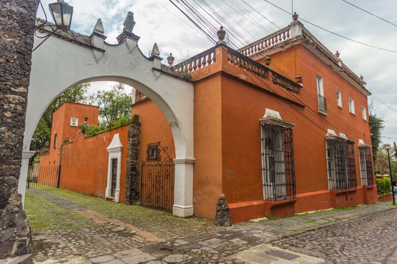 Ciudad de México, San Ángel: Arquitectura colonial en la calle de la Amargura
