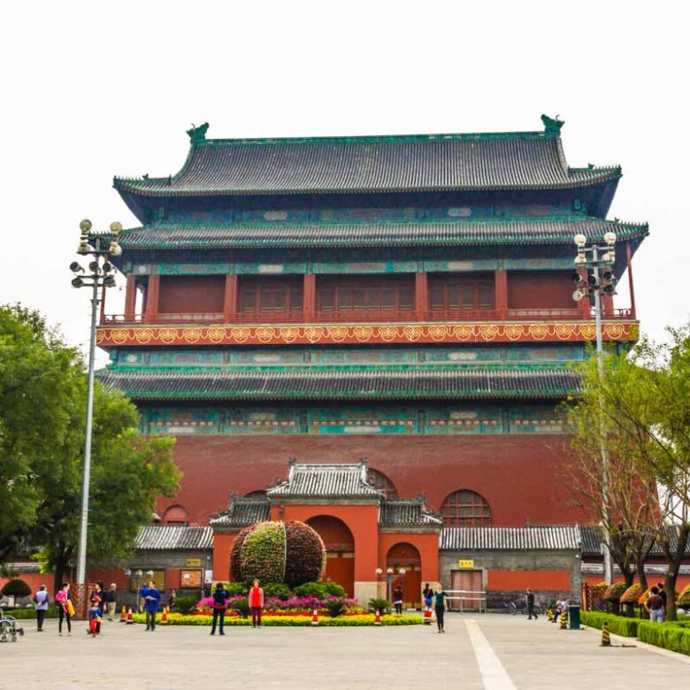 Beijing drum tower, Ming dynasty Chinese architecture. Beijing, China