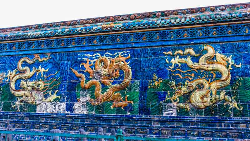 The Nine-Dragon Wall of Datong is the largest still preserved in China