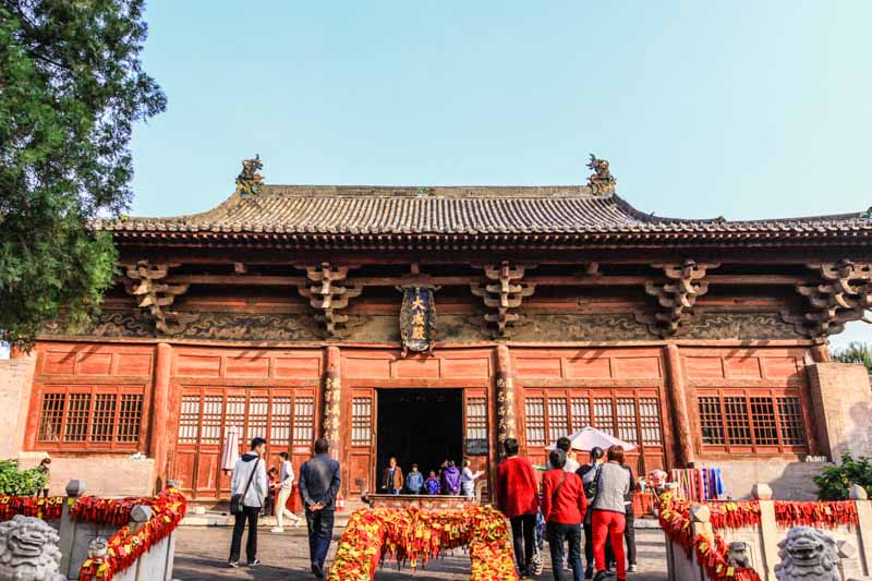 Main building of the Confucian Temple of Pingyao old city (Shanxi Province, China)