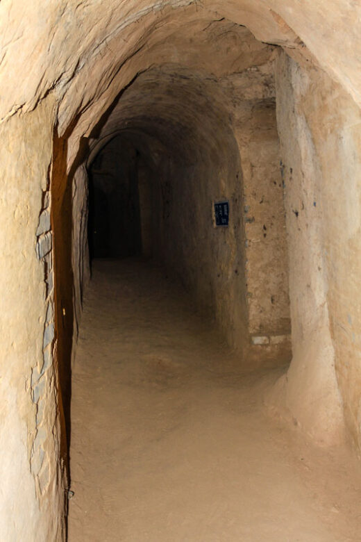 A tunnel in Zhangbi Underground Castle, a defensive system built by the Sui dynasty (6-7th century) in Zhangbicun Village (Jinzhong, Shanxi Province, China)