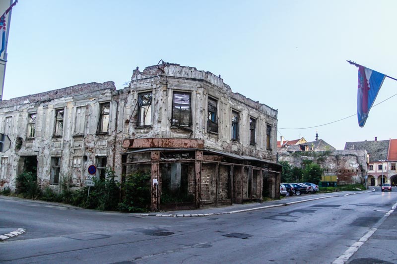 Scars of the 1991-95 war are still visible in Vukovar, Croatia