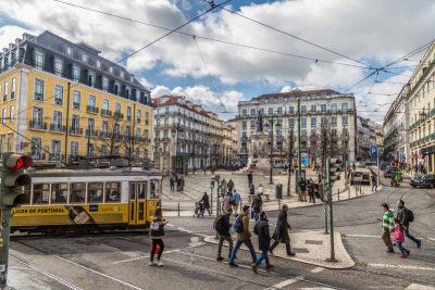 Lisboa, Portugal: Praça Luis de Camoes