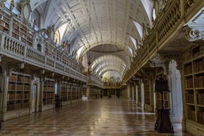 Portugal: biblioteca del Palácio Nacional de Mafra