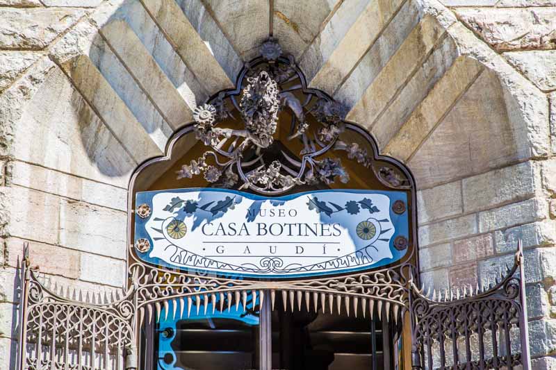 Casa Botines in León, Spain, work of Antoni Gaudí. Art nouveau, neo-gothic style