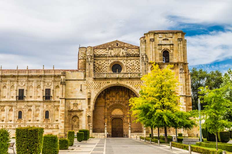 Church of San Marcos monastery in León, late gothic style