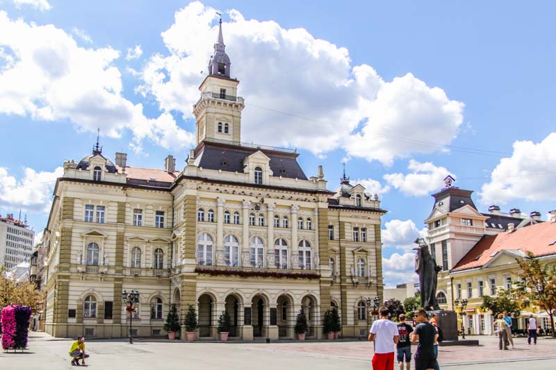 Novi Sad City hall, Vojvodina Serbia. Austrian Baroque style city hal