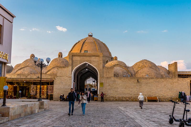 Bujará, Uzbekistán: Toqi zargaron (cúpula de mercaderes del textil)