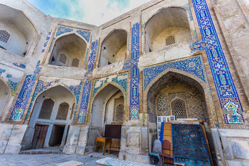 Bujará, Uzbekistán: Madrasa de Ulug Beg, interior