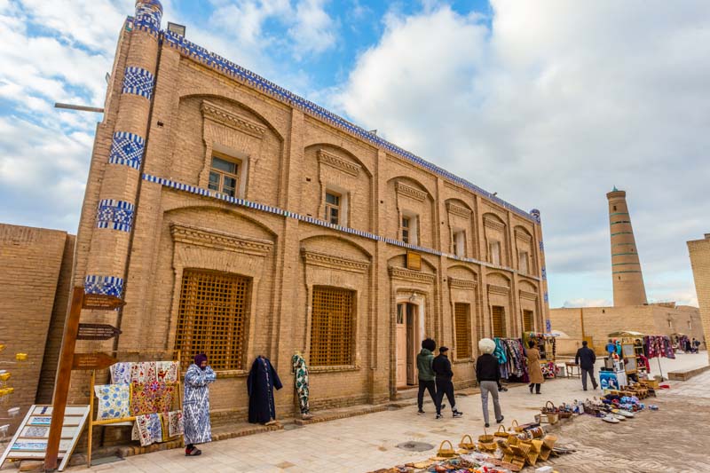 Khiva, Uzbekistán: Primer colegio ruso, museo de la educación.