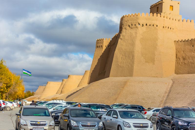Khiva, Uzbekistán: Muralla Oeste de Ichon Qala